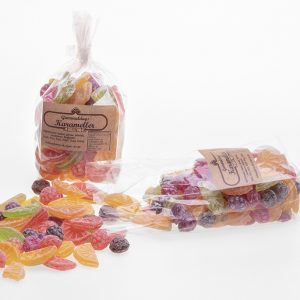 50 st Gammaldags karameller i mini-cellofanpåse 200g Mixed fruit candies (200g)