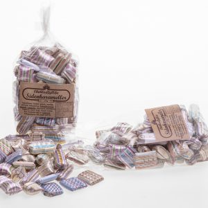50st Sidenkarameller i mini-cellofanpåse 200g Chocolate silk candies (200g)