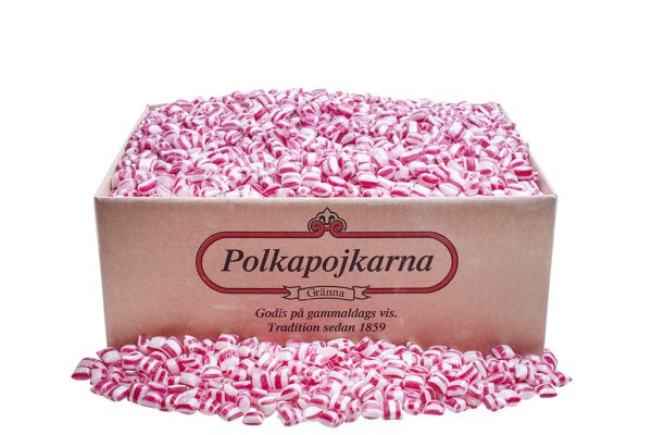 48 kg Peppermint candies (bulk) 48 kg Polkakarameller