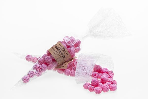 Gammaldags Hallonkarameller 150g Raspberry candies 150g
