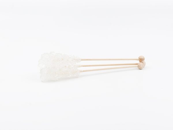 100 white rock candy sticks (15g) Candypinne 100 st vita Candypinnar